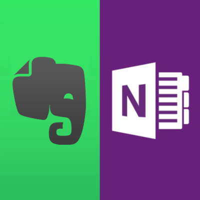 compare features onenote evernote