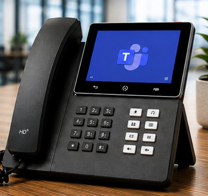 Microsoft Teams desk phone included with every install